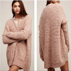 Free People Slouchy Boucle Cardigan